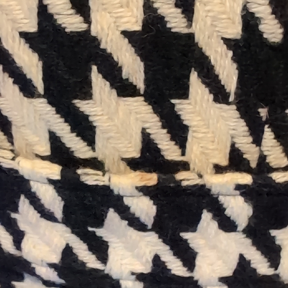 Ann Taylor LOFT Houndstooth Black and White Women's Coat 8 - Picture 3 of 7